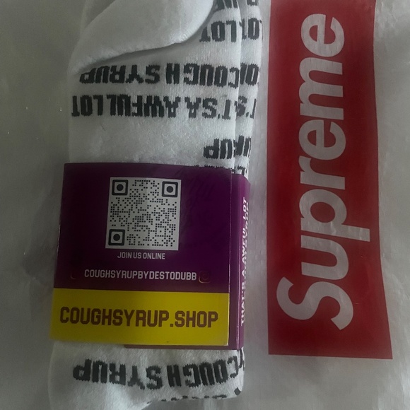 That’s a awful lot of cost ALOCS white monogram socks - Picture 3 of 3